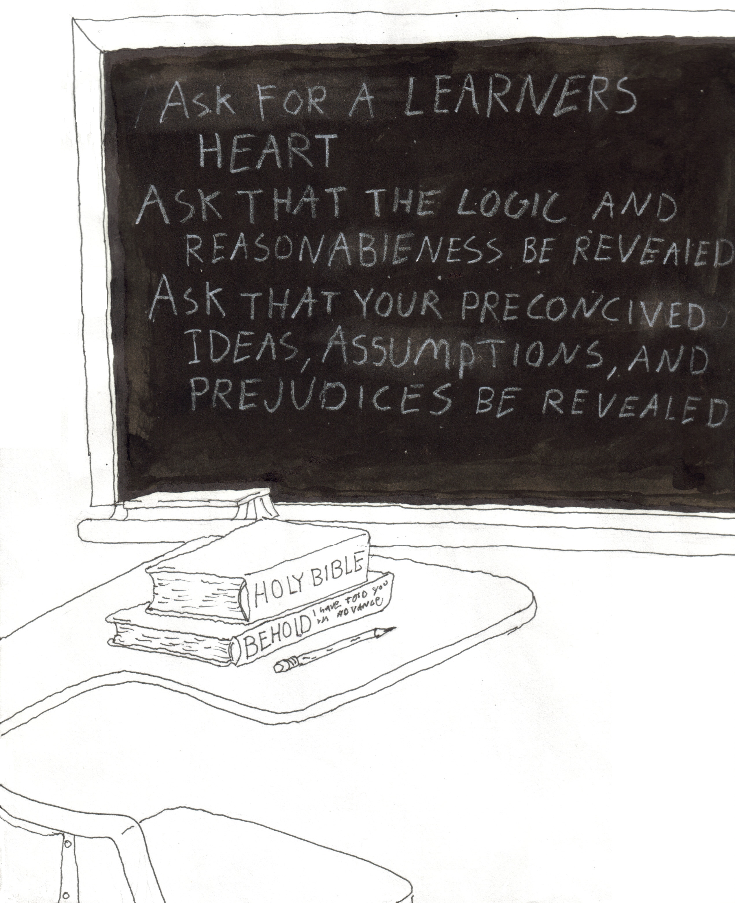 Schoolroom blackboard